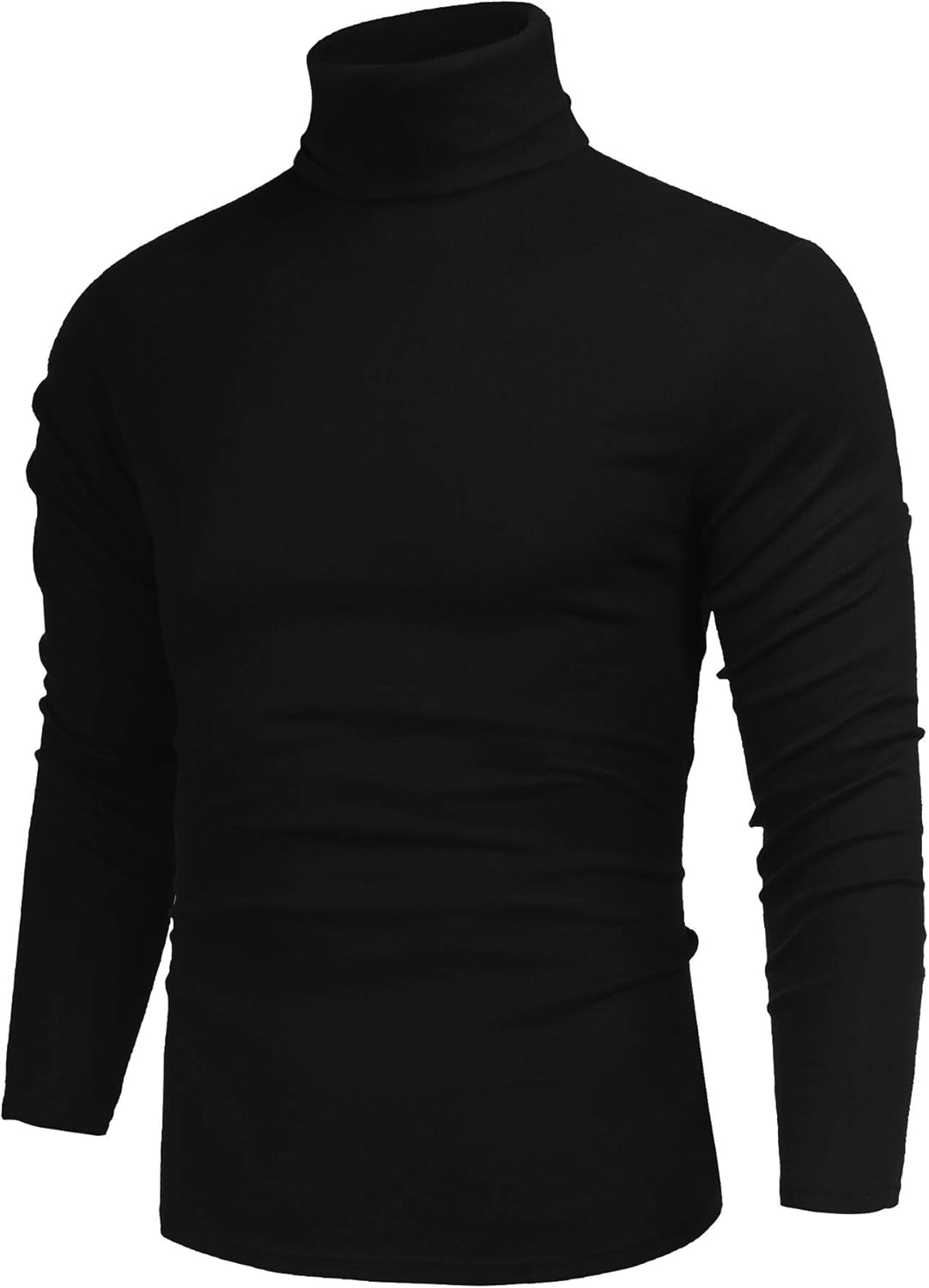 Men’s Casual Slim Fit Basic Tops Knitted Lightweight Turtleneck Pullover Sweater