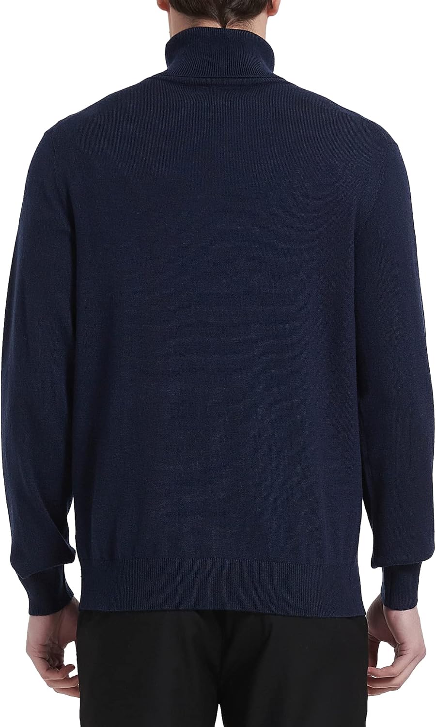 Men’s Turtle Neck Sweaters Wool Blended Lightweight Long Sleeve High Neck Pullovers